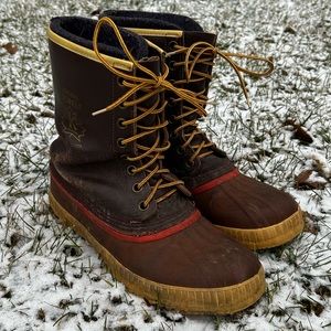Vintage Sorel Wool Blend Winter Boots